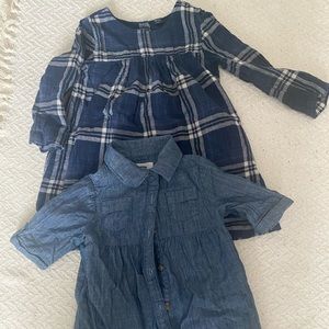 2 Denim dresses for $12